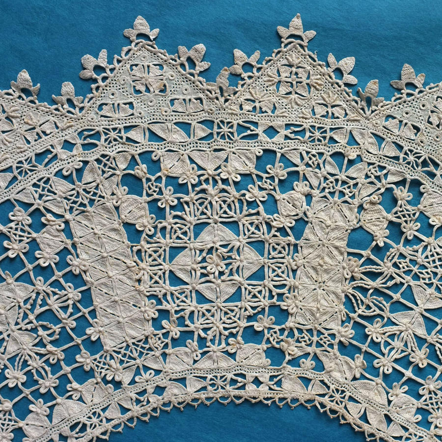 19th Century Needle Lace Collar with Royal Provenance