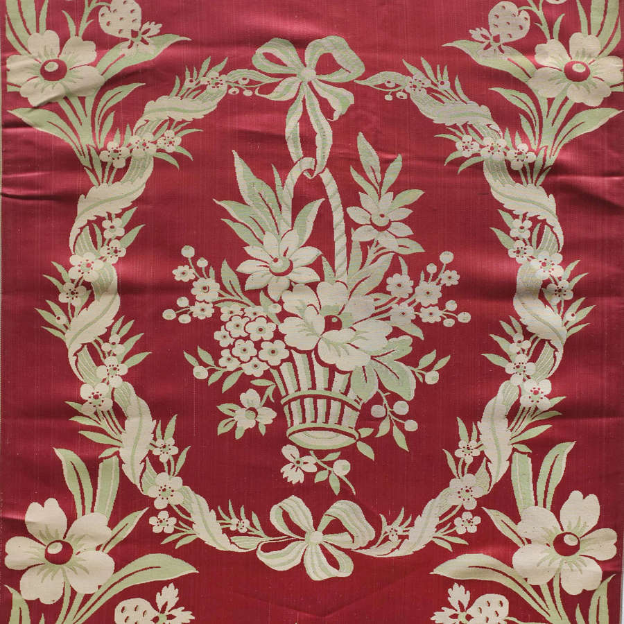 Antique 19th Century Lyon Silk Sample Length