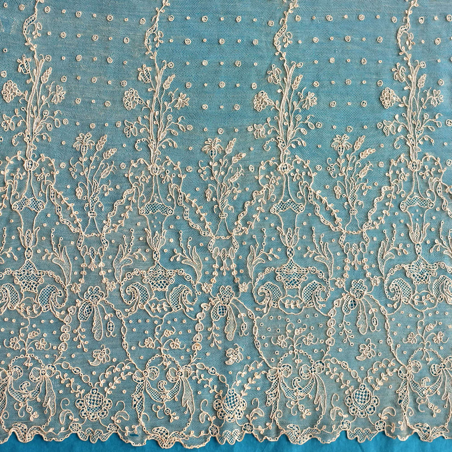 Antique Alençon Lace Panels, late 18th / early 19th Century