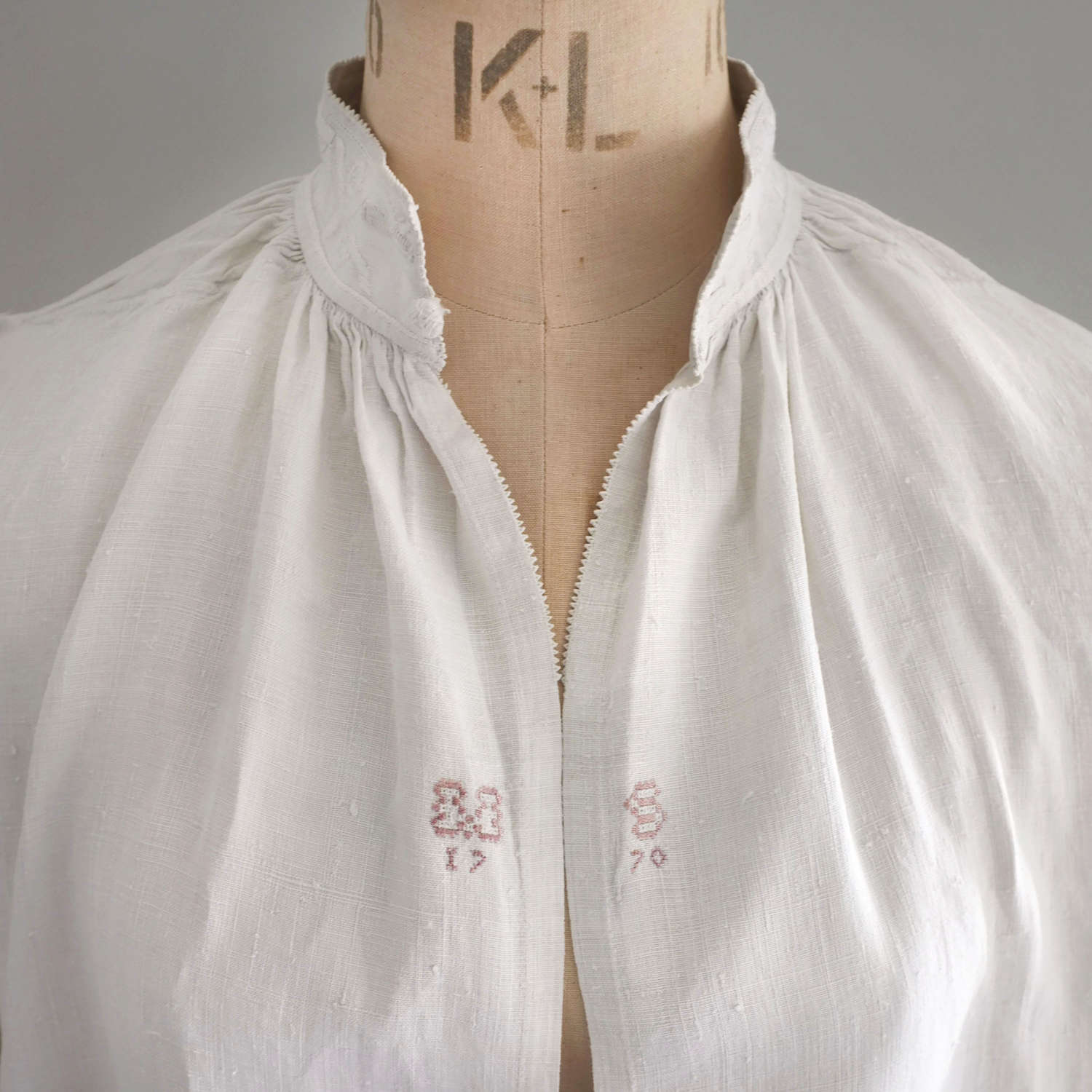 Antique 18th Century Man's Linen Nightshirt
