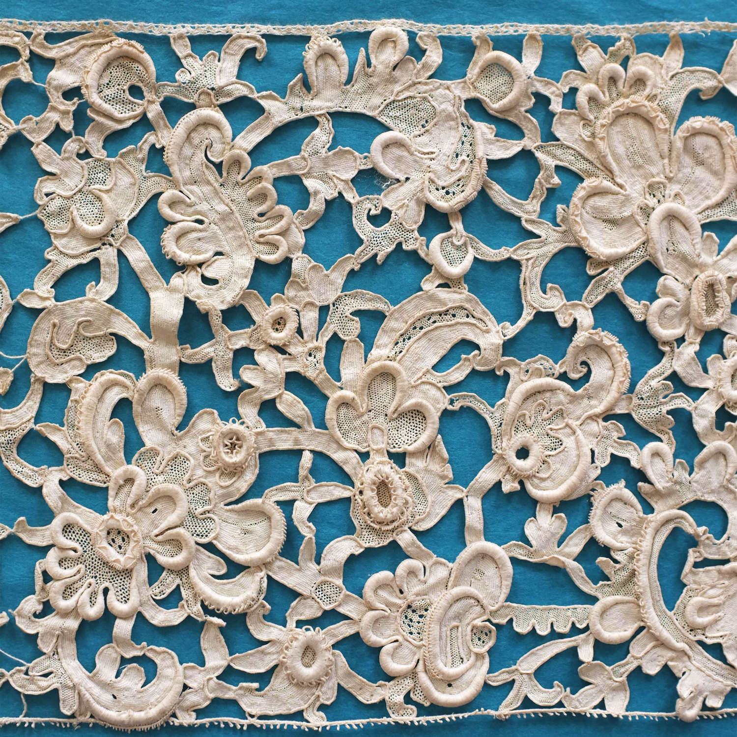 Antique Late 17th Century Venetian Needle Lace Panel