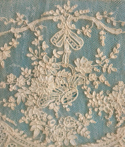 Antique Alencon Needle Lace Border