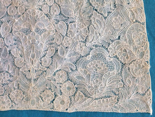 Antique 18th Century Brussels Bobbin Lace Cap Back