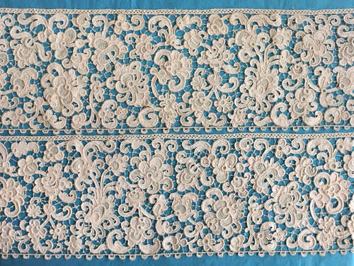 Antique Late 19th Century Needlelace Border