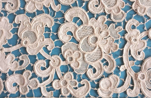 Antique Late 19th Century Needlelace Border