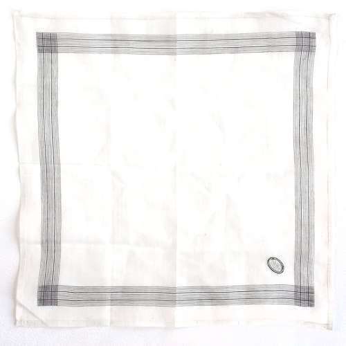 Four Antique Mourning Handkerchiefs