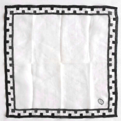 Four Antique Mourning Handkerchiefs