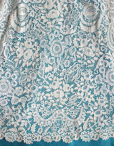 Antique Honiton Lace Christening Robe