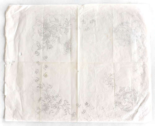 Antique Embroidered Handkerchiefs With Designs