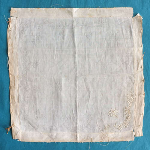 Antique Embroidered Handkerchiefs With Designs