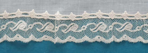 Antique Whitework Embroidered Handkerchief with  MI Monogram