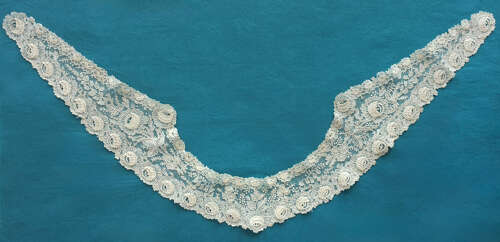 Brussels Point de Gaze Needlelace Collar and Cuffs