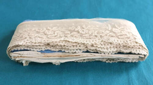 Antique Brussels Applique Lace Border