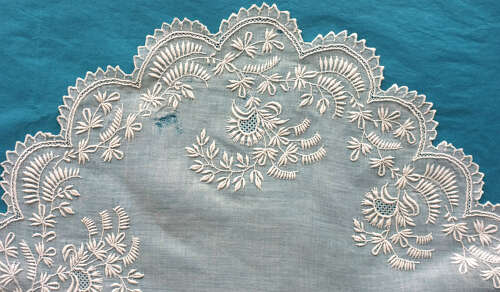Antique Whitework Embroidered Double Pelerine circa 1835