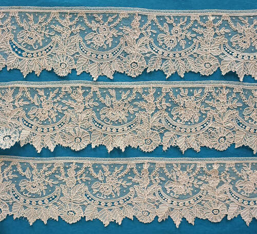 Antique Brussels Point de Gaze Lace Border
