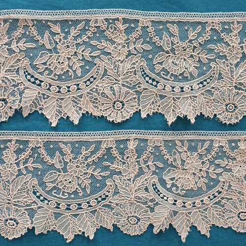 Antique Brussels Point de Gaze Lace Border