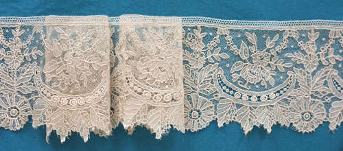 Antique Brussels Point de Gaze Lace Border