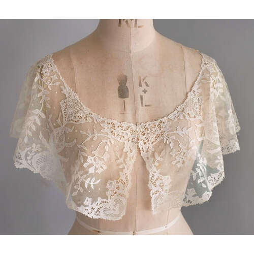 Antique Carrickmacross Lace Bertha