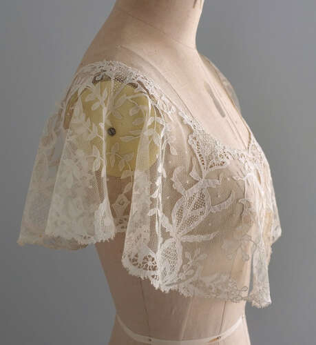 Antique Carrickmacross Lace Bertha