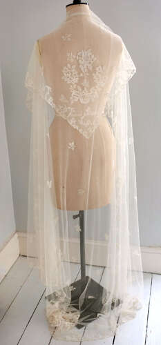 Antique Honiton Lace Wedding Veil