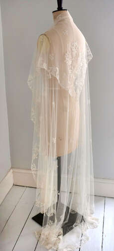 Antique Honiton Lace Wedding Veil