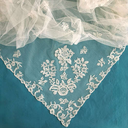 Antique Honiton Lace Wedding Veil