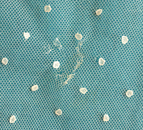 Antique Needle Lace Applique Shawl
