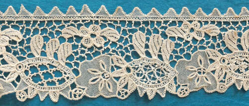 Antique Youghal Needlelace Border