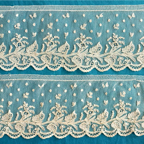 Antique Alencon Needlelace Border