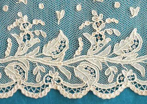 Antique Alencon Needlelace Border