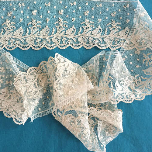 Antique Alencon Needlelace Border